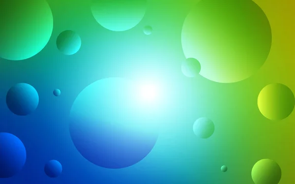 Светло Синий Зеленый Векторный Покров Пятнами Красивая Цветная Иллюстрация Размытыми — стоковый вектор