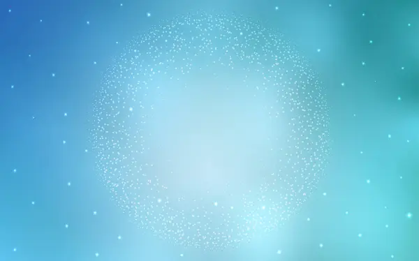 Light Blue Vector Texture Milky Way Stars Shining Illustration Sky — Stock Vector