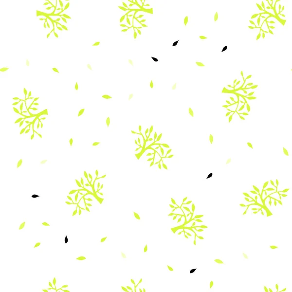 Verde Claro Vector Amarillo Sin Costuras Elegante Fondo Pantalla Con — Vector de stock