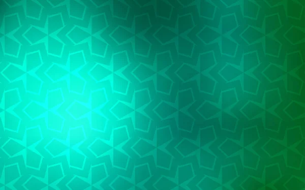 多角形的浅绿色矢量盖 用矩形形状的闪闪发光的抽象插图 模板可用作背景 — 图库矢量图片