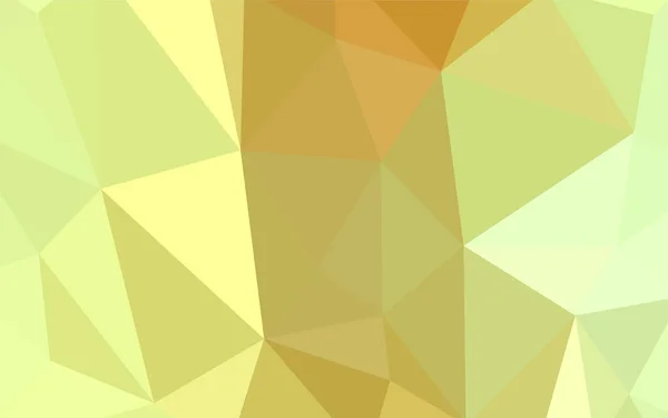 Light Green Yellow Vector Low Poly Layout Творческая Геометрическая Иллюстрация — стоковый вектор