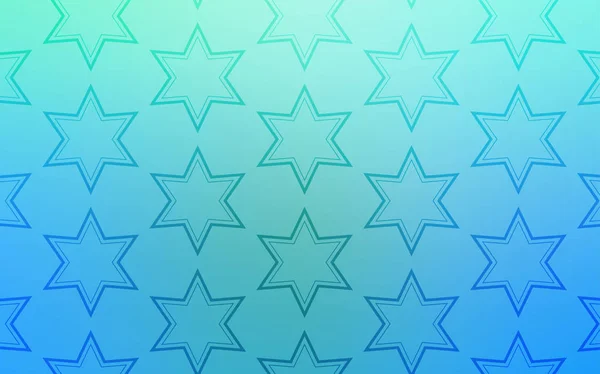 Azul Claro Padrão Vetorial Verde Com Estrelas Natal Glitter Ilustração —  Vetores de Stock