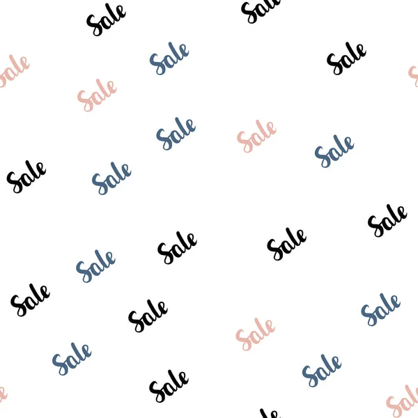 浅绿色 红色矢量无缝模式与销售标志 有色的销售词与梯度在白色背景 黑色星期五超级销售的背景 — 图库矢量图片