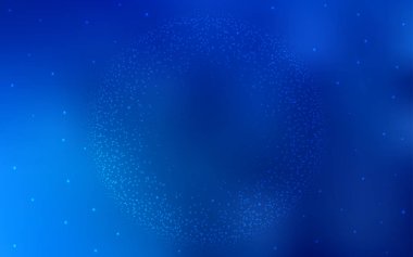 Galaksi yıldızlı hafif Mavili vektör arkaplanı. Renkli kozmik yıldızlı soyut çizimler. Reklamınız, posteriniz, afişiniz için en iyi tasarım.