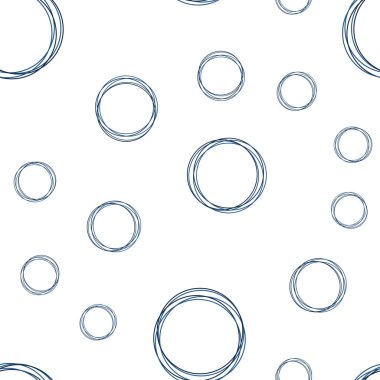 Koyu mavi kabarcıkları ile sorunsuz arka plan vektör. Modern Soyut illüstrasyon renkli su ile bırakır. Doku pencere panjur, perdeler için.