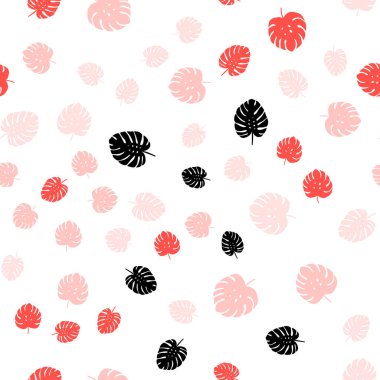 Işık kırmızı vektör yaprak ile sorunsuz arka plan. Hint tarzı ile bulanık dekoratif tasarım bırakır. Desen tasarım kumaş, duvar kağıtları.