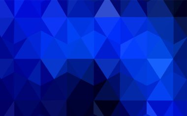 Karanlık çok renkli vektör soyut mozaik desen. Poligonal illüstrasyon parlayan, hangi üçgen oluşur. Afiş için tamamen yeni şablon.