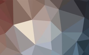 Açık mavi, sarı üçgen düzen parlayan vektör. Renkli resimde gradyan ile poligonal tarzı. Afiş için tamamen yeni şablon.