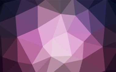 Koyu mor vektör soyut mozaik arka plan. Üçgenler ile renkli soyut resimde. Senin arka plan için dokulu deseni.