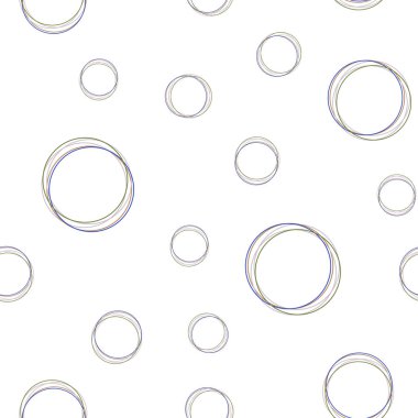 Açık mavi, sarı vektör disklerle sorunsuz doku. Soyut illüstrasyon renkli baloncuklar doğa tarzı ile. Kartvizit, Web siteleri için şablon.