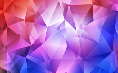 Açık mavi, kırmızı vektör zemin çizgili, üçgenler. Modern Soyut illüstrasyon renkli üçgenler ile. Akıllı tasarım, iş reklam için.