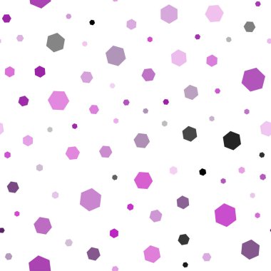 Hafif pembe vektör sorunsuz zemin ile altıgen yanarak bahislerin doğru. Soyut illüstrasyon renkli altıgenler ile. Yeni tasarım için Web sitesinin poster, afiş.