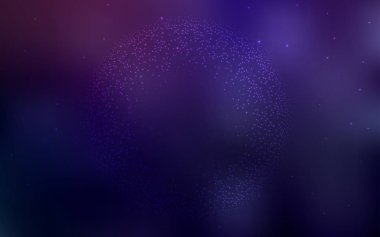 Astronomik yıldız ile koyu mor vektör arka plan. Parlak astronomik yıldız ile renkli illüstrasyon parlayan. En iyi tasarım, reklam, poster, afiş için.