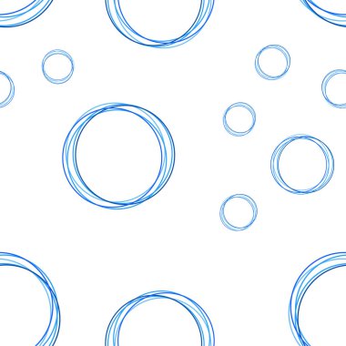 Hafif mavi vektör disklerle sorunsuz doku. Modern Soyut illüstrasyon renkli su ile bırakır. Kartvizit, Web siteleri için şablon.