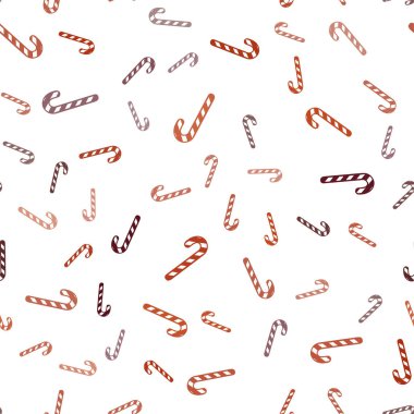 Işık kırmızı vektör sorunsuz arka plan ile tatlı xmas lolipop.