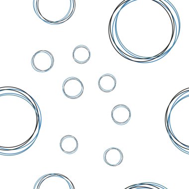 Hafif mavi vektör küreler ile seamless modeli. Modern Soyut illüstrasyon renkli su ile bırakır. Desen için modaya uygun Kumaş, duvar kağıtları.