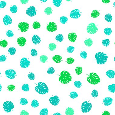 Işık yeşil vektör sorunsuz doğal zemin yaprakları ile. Parlayan illüstrasyon karalama stilinde yaprakları ile renkli. Tekstil, kumaş, duvar kağıtları için tasarım.