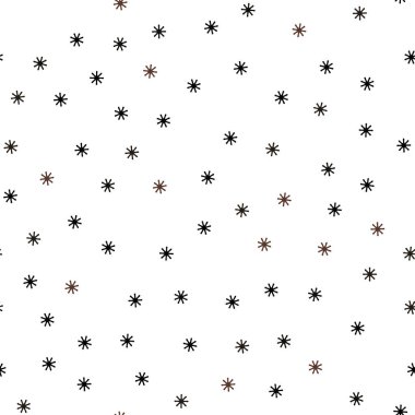 Koyu turuncu vektör güzel kar taneleri ile sorunsuz kapak. Soyut şablonundaki kar ile renkli resimde parlayan. Tasarım için duvar kağıdı, kumaş üreticileri.