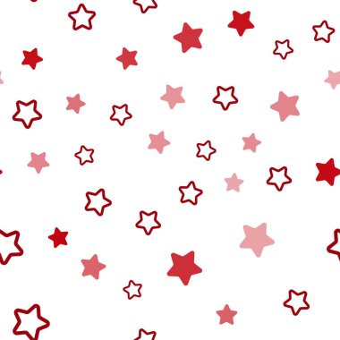 Koyu kırmızı güzel yıldız ile sorunsuz doku vektör. Dekoratif illüstrasyon yıldız ile soyut şablonunda parlayan. Desen tasarım kumaş, duvar kağıtları.