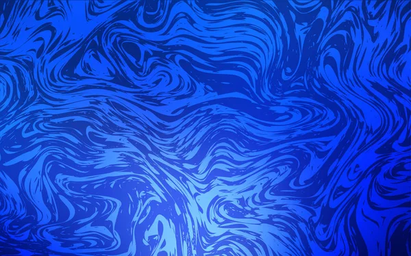 Modèle Vectoriel Bleu Foncé Avec Des Formes Liquides Échantillon Aux — Image vectorielle