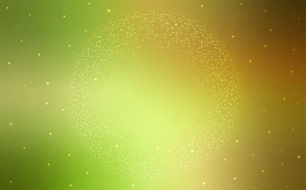 Verde Claro Textura Vectorial Roja Con Estrellas Vía Láctea Ilustración — Vector de stock