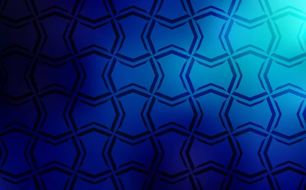 Texture Vectorielle Bleu Foncé Avec Des Lignes Colorées Illustration Brillante — Image vectorielle