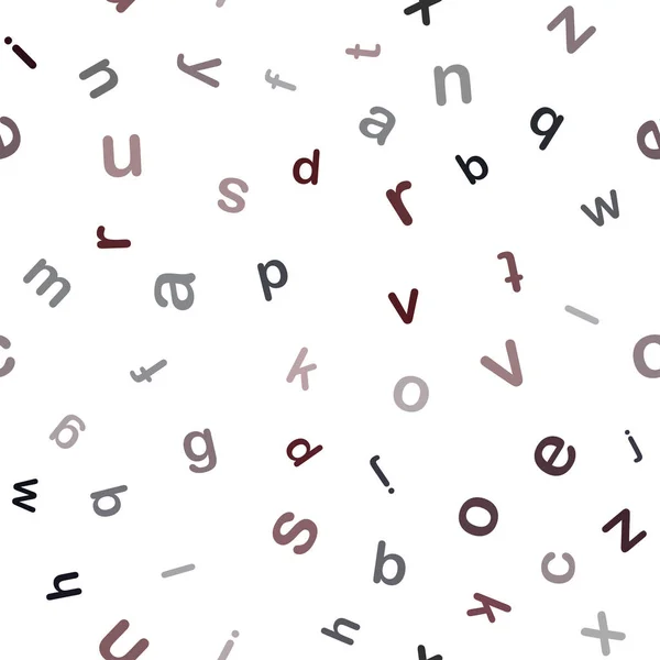 Donkerrood Vector Naadloze Sjabloon Met Geïsoleerde Letters Moderne Geometrische Illustratie — Stockvector