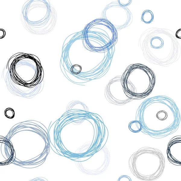 スポット ライトの青いベクトル シームレスなカバー カラフルなグラデーションと抽象的な背景のぼけの泡 トレンディなファブリック 壁紙のパターン — ストックベクタ