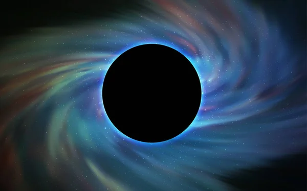 Γαλάζιο Πράσινο Διάνυσμα Διάταξη Μια Μαύρη Τρύπα Σύμπαν Διακοσμητικό Σχεδιασμό — Διανυσματικό Αρχείο