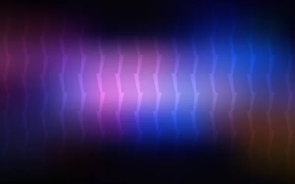 Dunkelrosa Blaue Vektortextur Mit Farbigen Linien Linien Auf Verschwommenem Abstrakten — Stockvektor
