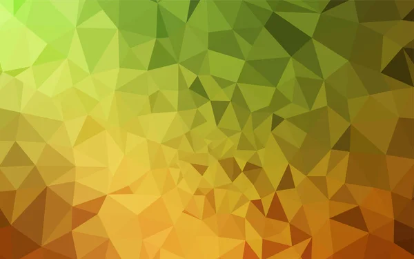 Světle Zelená Žlutý Vektorový Abstraktní Mnohoúhelníkový Vzor Trojúhelníkový Geometrický Vzorek — Stockový vektor
