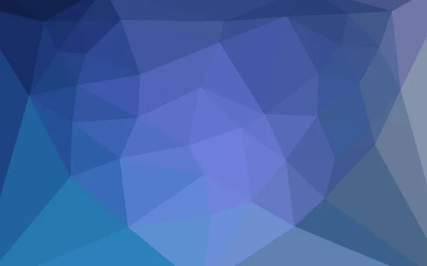 Dunkelrosa Blaue Vektor Polygonschablone Mit Einem Herz Der Mitte Illustration — Stockvektor