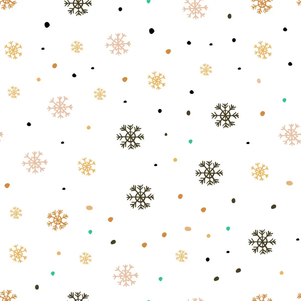 光多色矢量无缝背景与圣诞节雪花 五颜六色的雪花与抽象的背景上的渐变 时尚面料 壁纸的图案 — 图库矢量图片