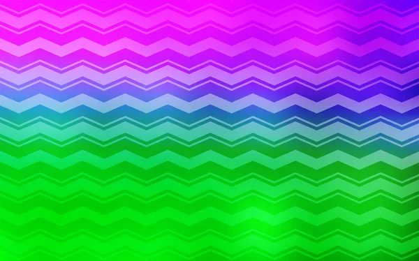 Light Pink Green Vector Pattern Sharp Lines Shining Colored Illustration — Stock Vector