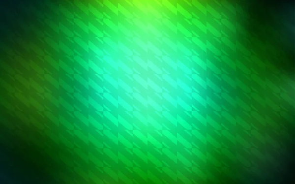 Dunkelgrünes Vektormuster Mit Scharfen Linien Leuchtend Farbige Illustration Mit Scharfen — Stockvektor