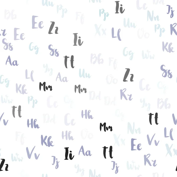 라이트 알파벳의 표시와 Abc 기하학적 그림입니다 블라인드 커튼에 텍스처 — 스톡 벡터