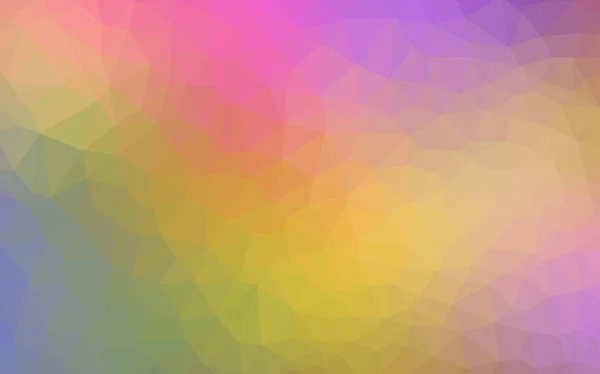 Luz Multicolor Vector Brillante Cubierta Triangular Ilustración Colorida Estilo Poligonal — Vector de stock