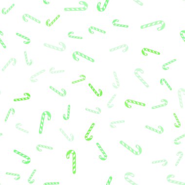 Işık yeşil vektör sorunsuz arka plan ile lezzetli xmas tatlılar.