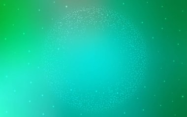 Kozmik yıldızlı açık yeşil vektör düzeni. Büyük Ayı yıldızlı modern soyut illüstrasyon. Fütürist reklamlar ve kitapçıklar için şablon.