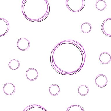 Işık mor, pembe vektör noktalar ile sorunsuz kapak. İllüstrasyon renkli soyut daireler parlayan ayarlanmış. Desen için modaya uygun Kumaş, duvar kağıtları.