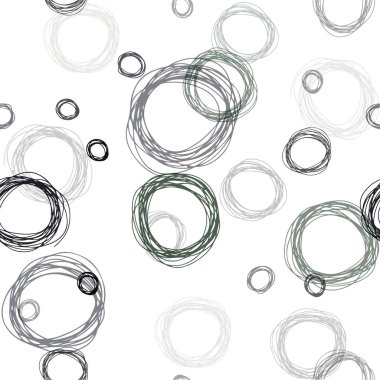 Koyu yeşil vektör kabarcıkları ile sorunsuz arka plan. Kabarcıkları ile soyut tarzda bulanık dekoratif tasarım. Doku pencere panjur, perdeler için.