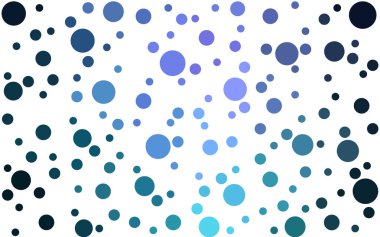 Koyu pembe, mavi daireler ile şablon vektör. Bulanık damla Glitter soyut Illustration yağmur. Desen güzel web siteleri için.