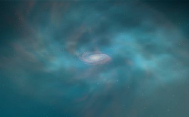 Uzay yıldızlı hafif Mavili vektör şablonu. Bulanık dekoratif tasarım galaksi yıldızlarıyla basit bir stilde. Reklamınız, posteriniz, afişiniz için en iyi tasarım.