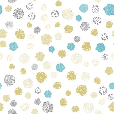 Açık yeşil, sarı vektör sorunsuz zarif duvar kağıdı yapraklar, çiçekler. Glitter soyut resimde yaprak ve çiçek ile. Tasarım için duvar kağıdı, kumaş üreticileri.