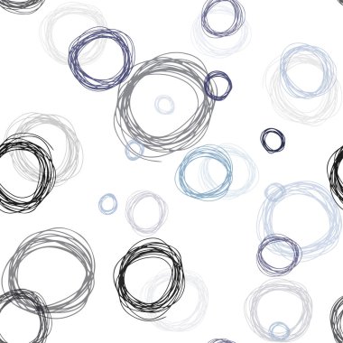 Koyu mavi vektör disklerle sorunsuz doku. Bulanık damla Glitter soyut Illustration yağmur. Tasarım için duvar kağıdı, kumaş üreticileri.