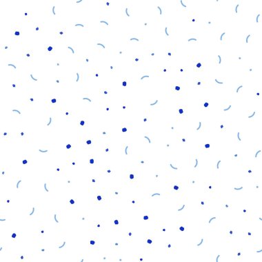 Hafif mavi vektör daireler, satırları ile sorunsuz düzeni. Küreler ve çizgiler ile modern soyut renkli resimde. Tekstil, kumaş, duvar kağıtları için tasarım.