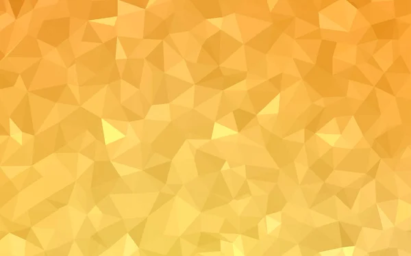 Hellgelber Vektor Polygon Abstrakter Hintergrund Glitzernde Abstrakte Illustration Mit Eleganten — Stockvektor