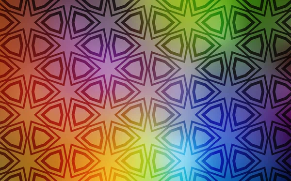 Layout Vetorial Multicolorido Claro Com Estrelas Brilhantes Ilustração Abstrata Geométrica — Vetor de Stock