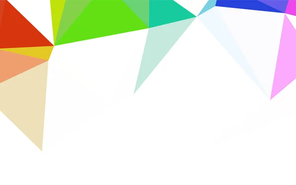 Azul Claro Verde Vector Polígono Fondo Abstracto Ilustración Colores Brillantes — Vector de stock