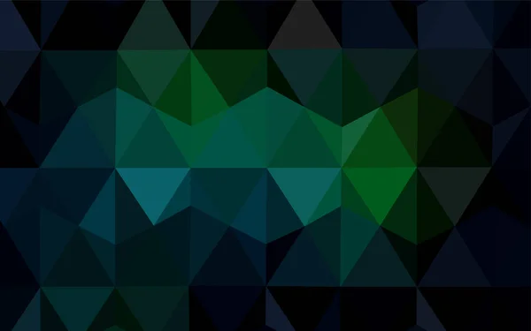 Mörk Grön Vektor Låg Poly Omslaget Moderna Abstrakta Illustrationen Med — Stock vektor